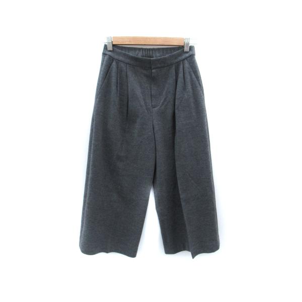 アンタイトル UNTITLED ガウチョパンツ ワイドパンツ 七分丈 1 グレー /SM31 レディース