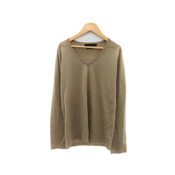 relume ベージュ Vネック 長袖ニット JOURNAL STANDARD（ジャーナルスタンダード） ニット カットソー 長袖