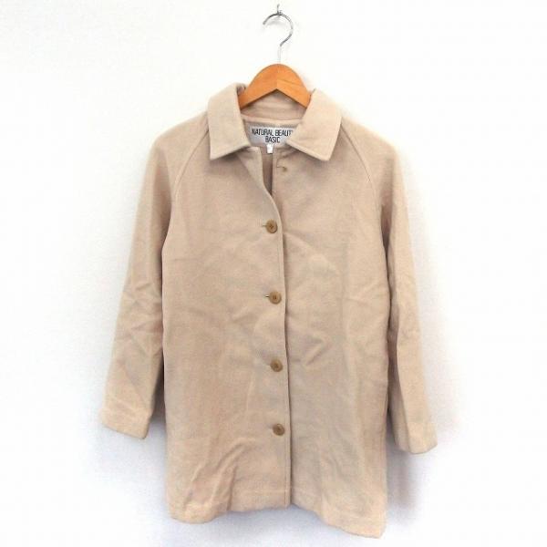 N.Natural Beauty Basic N.ナチュラルビューティーベーシック コート アウター ステンカラー ミディ丈 シンプル S アイボリー /ST41