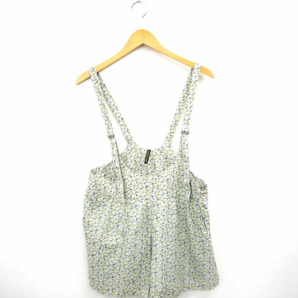 マシュマロクラウン marshmallow crown サロペット オールインワン パンツ 花柄 ショート 袖なし ノースリーブ F ライトグリーン【ブランド】マシュマロクラウン marshmallow crown【表記サイズ】F【実寸サイ...