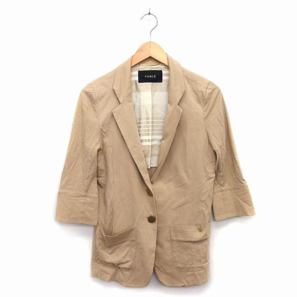 アバハウス 七分袖コート アバハウス ABAHOUSE フォンセ FONCE テーラード ジャケット 七分袖
