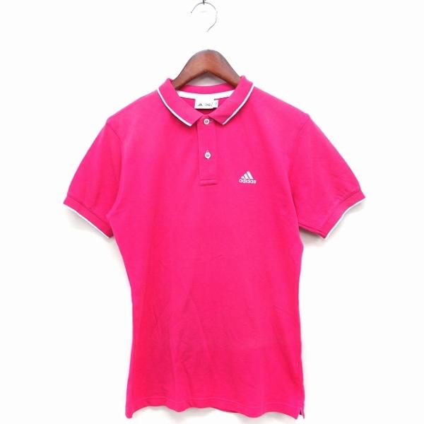 adidas ストライプ ポロシャツ ピンク セール】ジャカード・ストライプ・ジャージー JCQUARD JERSEY