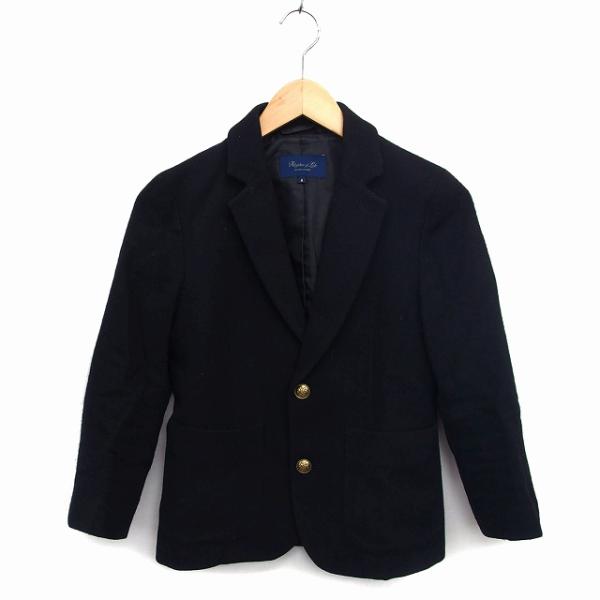 【ユナイテッドアローズ】ウールカシミヤ テーラードジャケットS 美品 金釦 黒系 vectorpremium_172-902212220358