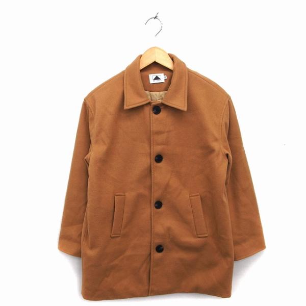 アビトーキョー ABITOKYO ステンカラー コート アウター ミディ丈 中綿 ドロップショルダー S キャメル /NT3 レディース