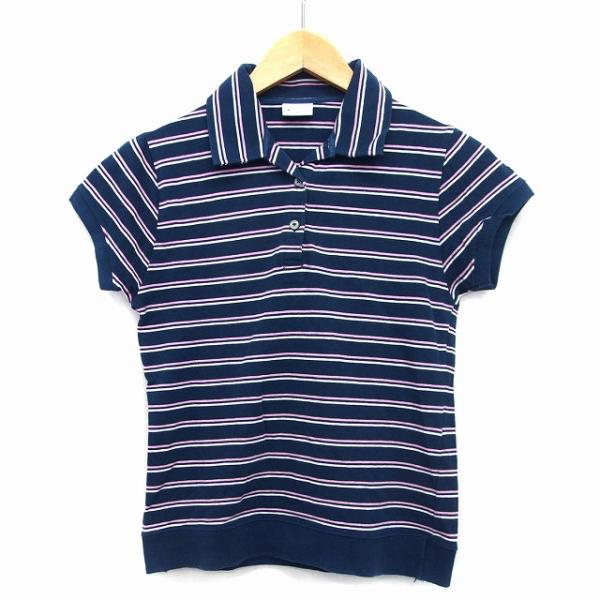 コンバース CONVERSE 子供服 ポロシャツ ボーダー 柄 半袖 切替リブ コットン 綿 L ネイビー 紺 /HT16 キッズ【ブランド】コンバース CONVERSE【表記サイズ】L（110cm相当）【実寸サイズ】110cm　【素材】本...