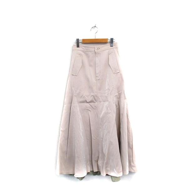 LeLe様 マトラッセスカート ココボタン フレア シルク ベージュ 40