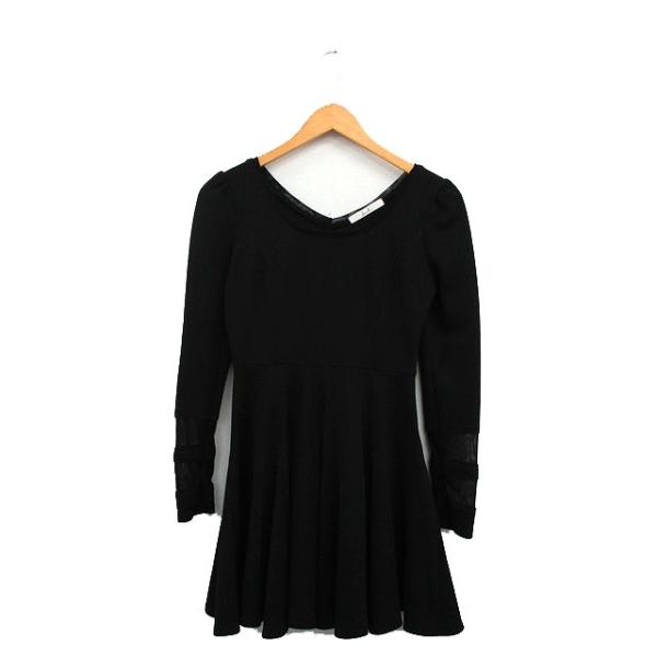 dazzlin（ダズリン） ワンピース 長袖 シンプル ミニ シンプル S