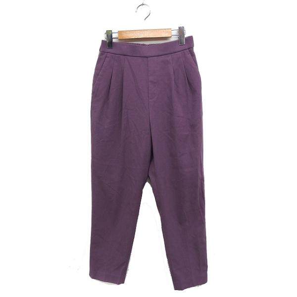 GLOBAL WORK（グローバルワーク） タック テーパードパンツ 無地