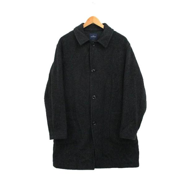 ザスモックショップ THE SMOCK SHOP ステンカラー コート ロング ウール シンプル M ブラック 黒 /KT30 レディース