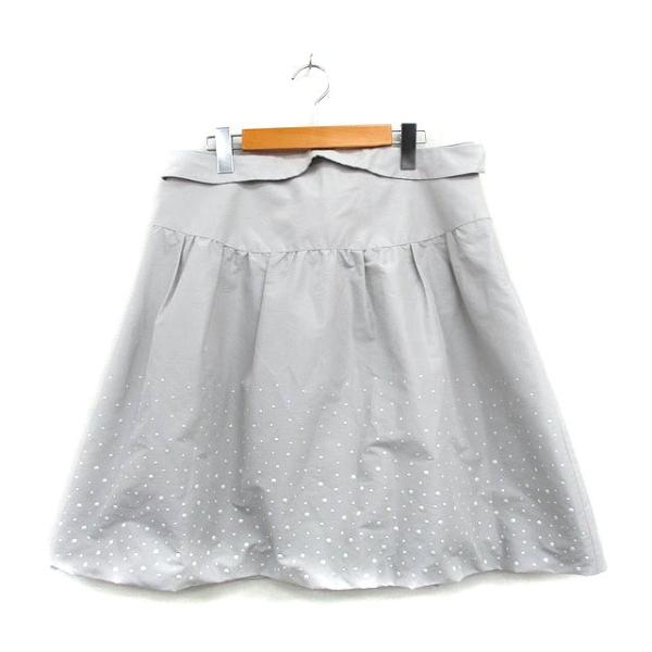 トゥービーシック TO BE CHIC フレア スカート ミニ リボン ドット 46