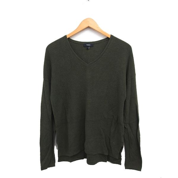Theory - 新品未使用  theory  カシミヤ100%Vネックニット  S/P theory（セオリー） Theory Vネック ニット セーター 長袖 無地