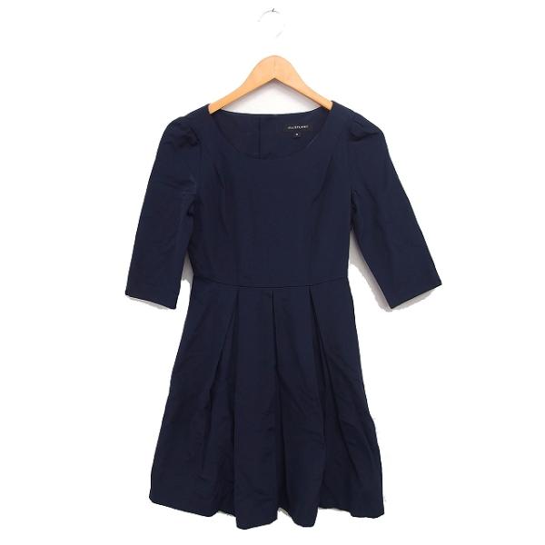 JILL STUART（ジルスチュアート） タック フレアワンピース 6分袖 ミニ