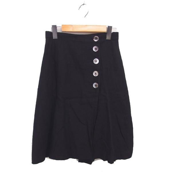 【新品】マーガレットハウエル Aライン ラップスカート ひざ下丈 リネン シェル MARGARET HOWELL（マーガレットハウエル） MARGARET HOWELL Aライン