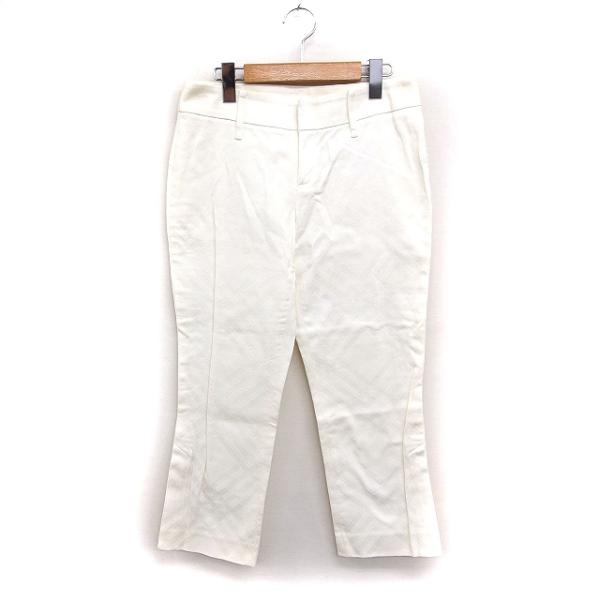 トゥービーシック TO BE CHIC チェック柄 クロップド パンツ コットン