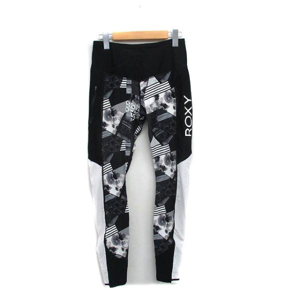 ロキシー ROXY スポーツレギンス 速乾機能 UVカット メッシュ ロゴ ブラック 黒 /KT2 レディース【ブランド】ロキシー ROXY【表記サイズ】サイズ表記なし。実寸サイズでご確認ください。【実寸サイズ】ウエスト：約62cm　もも幅...