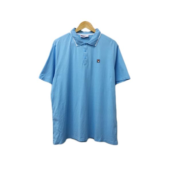 【最終価格】Fila ポロシャツ 青緑色 刺繍 Mサイズ フィラ Fila ポロシャツ 青緑色 刺繍 Mサイズ - メルカリ