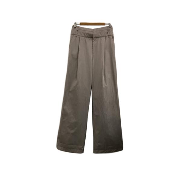 ZARA ザラ パンツ ワイド ロング タック レイヤード風 無地 S