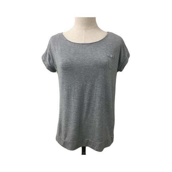 スウィートマミー Sweet Mommy マタニティウェア カットソー プルオーバー ラウンドネック 切替 レース ナイロン 半袖 M グレー レディース【表記サイズ】M【実寸サイズ】身幅：47cm　総丈：55cm　ゆき丈 27cm　【素材...