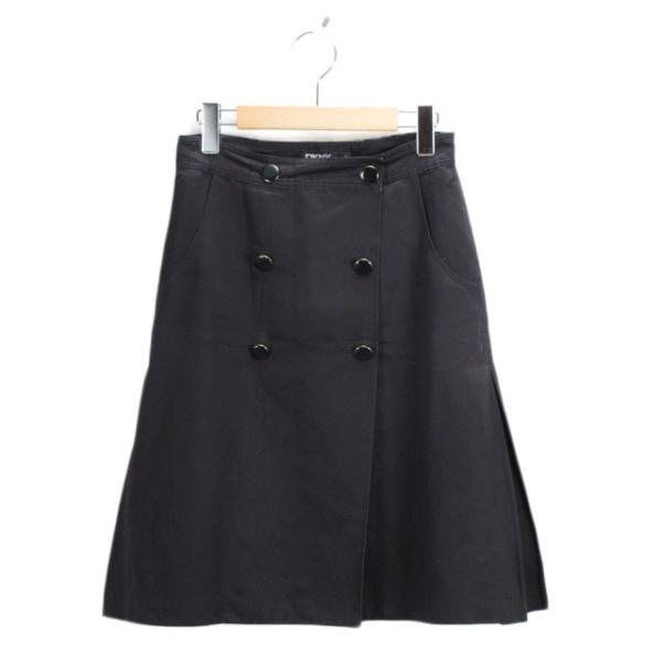 DKNYパネルパターンスカート ダナキャランニューヨーク タイト 80s 90s ダナキャランニューヨーク DKNY ラップスカート タック リネン
