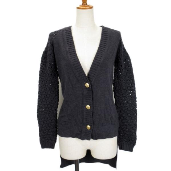 ジャストカヴァリ JUST cavalli カーディガン ニット 透かし編み  