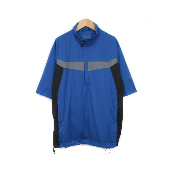 NIKEナイキゴルフ　GOLF 上下セット　ナイロン　半袖　L ウェア　美品 美品 golf NIKE ナイキ ゴルフ ナイロン 半袖 ジャケット 白