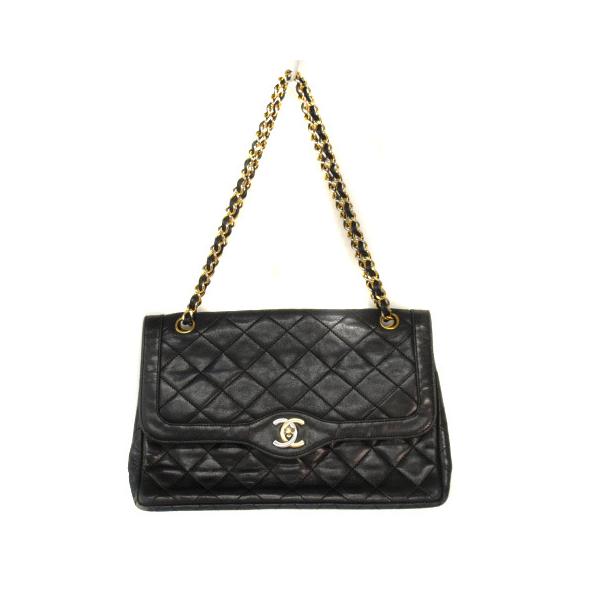 CHANEL シャネル マトラッセ チェーン ショルダーバッグ 黒 ブラック 