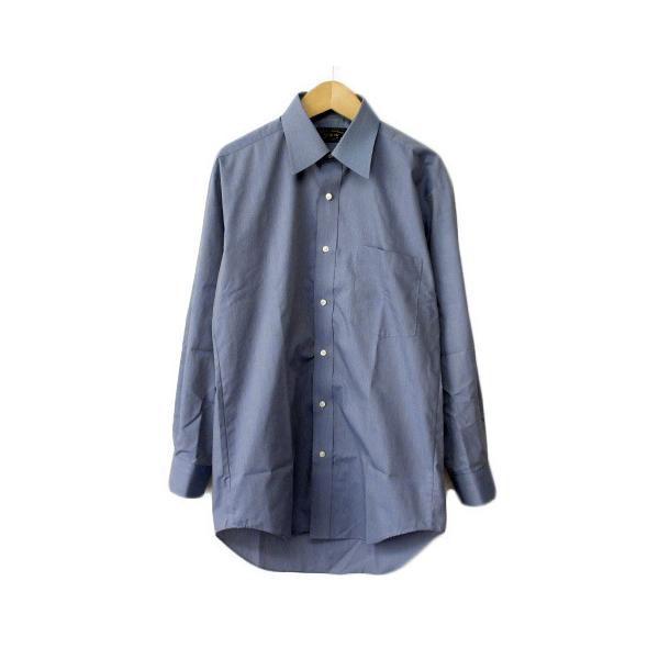 ARROW アロー シャツ ストライプ 長袖 形態安定加工 青 ブルー メンズ