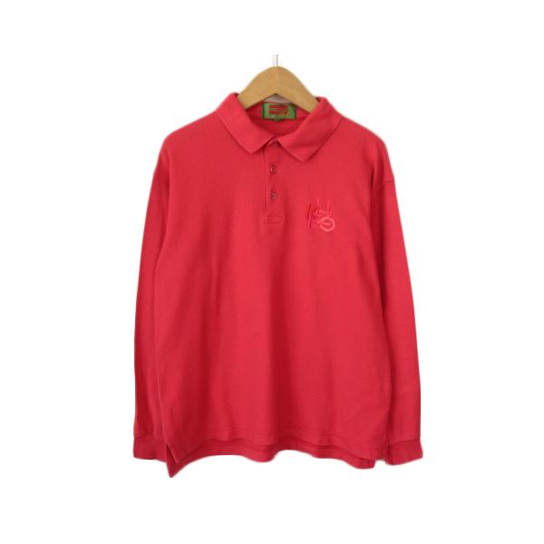 極美品　90s KENZO GOLF 刺繍ロゴ　長袖ポロシャツ　メンズXL 極美品 90s KENZO GOLF 刺繍ロゴ 長袖ポロシャツ メンズXL