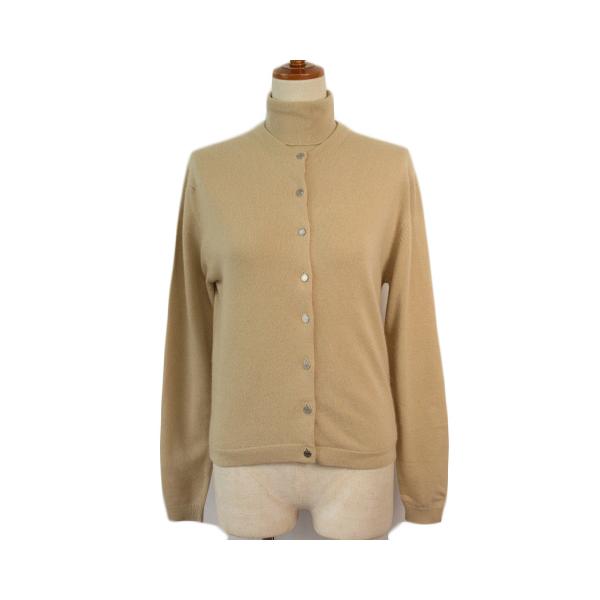 正規 HERMES エルメス カシミヤ シルク アンサンブルニット カーディガン-