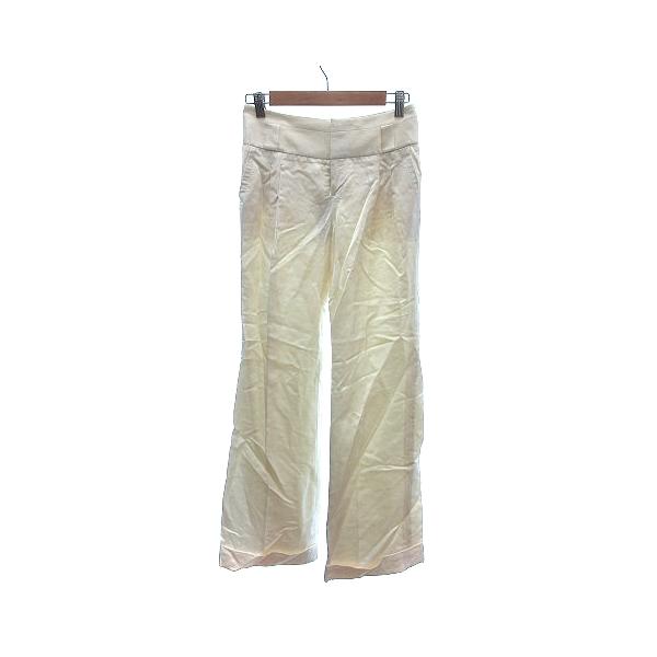 未使用品 バナナリパブリック BANANA REPUBLIC ワイドパンツ スラックス センタープレス ロールアップ 麻混 リネン混 アイボリー 白 :195-902303080392:ブランド古着販売のベクトル 通販 美品 BANANA REPUBLIC ウエストリボンカーゴパンツ