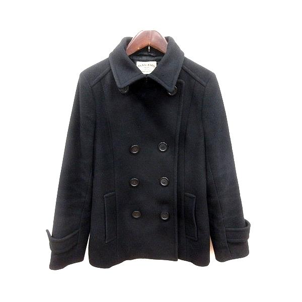 フレームワーク Framework ピーコート 総裏地 ウール カシミヤ混 36 黒