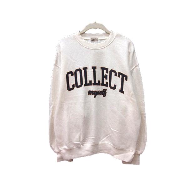 Samansa Mos2 サマンサモスモス SM2 トレーナー プリント 長袖 裏起毛  