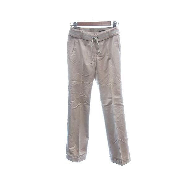 グリーンレーベルリラクシング ユナイテッドアローズ green label relaxing パンツ スラックス センタープレス 36 S ベージュ