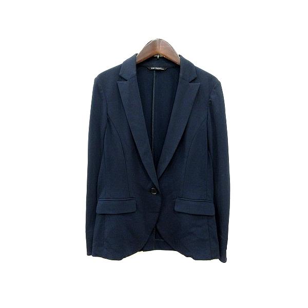 23区（オンワード樫山） ダブルブレスト ネイビージャケット オンワード樫山 23区 ネイビー ダブルブレストブレザー 38 リネン混