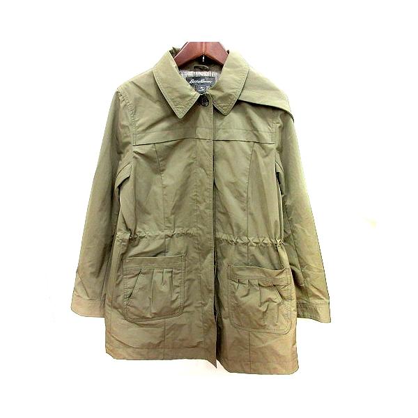 エディーバウアー EDDIE BAUER コート ステンカラー 総裏地 PM カーキ /RT レディース