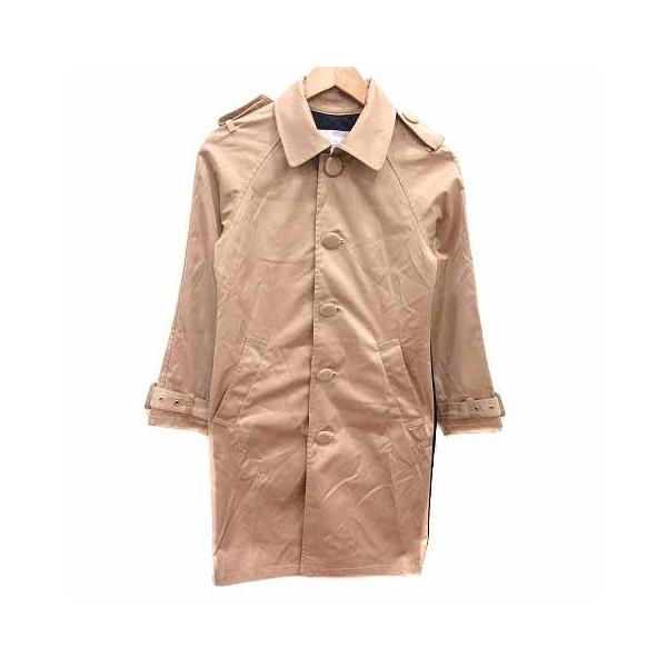 スーパーサンクス SUPERTHANKS ステンカラーコート スプリング LS ベージュ 紺 ネイビー /YK レディース
