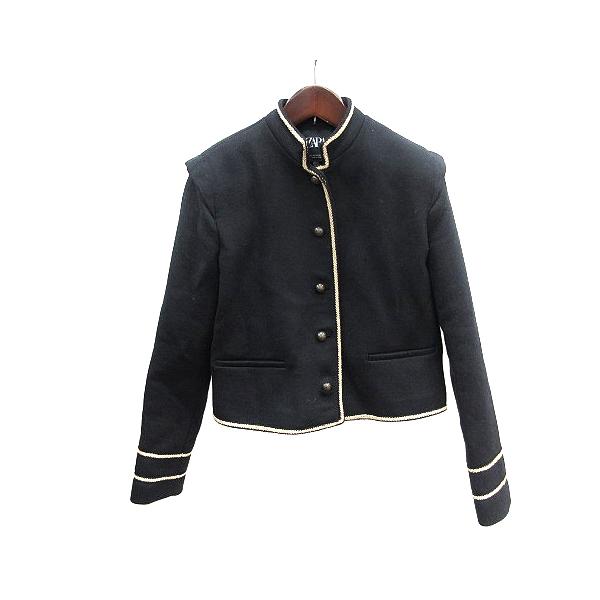 ZARA（ザラ） ナポレオンジャケット 総裏地 XS 黒 ブラック /AU