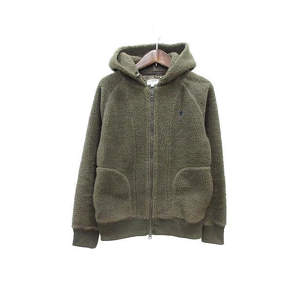 ジムフレックス Gymphlex パーカー ジップアップ ボア 刺繍14 M 茶