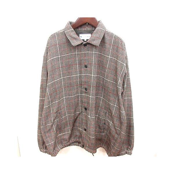 グローバルワーク GLOBAL WORK ジャケット ステンカラー 総裏地 総柄 XL 茶 ブラウン /RT レディース
