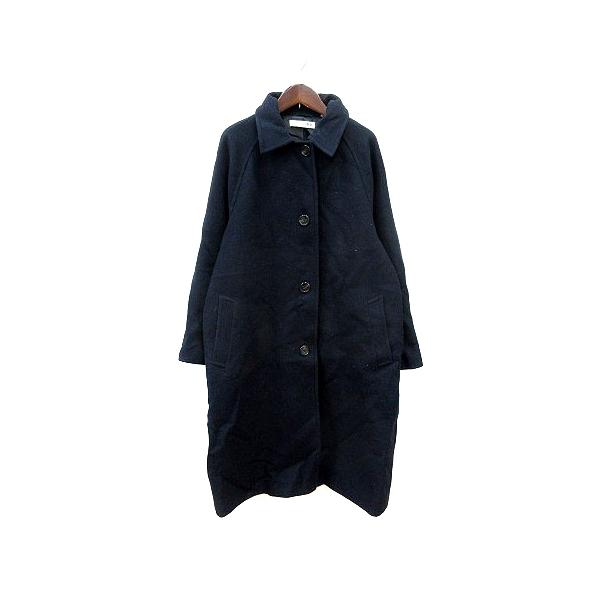 ジェイダブリューアンダーソン JWアンダーソン J.W.ANDERSON ユニクロ UNIQLO ステンカラーコート シングル 総裏地 L 紺