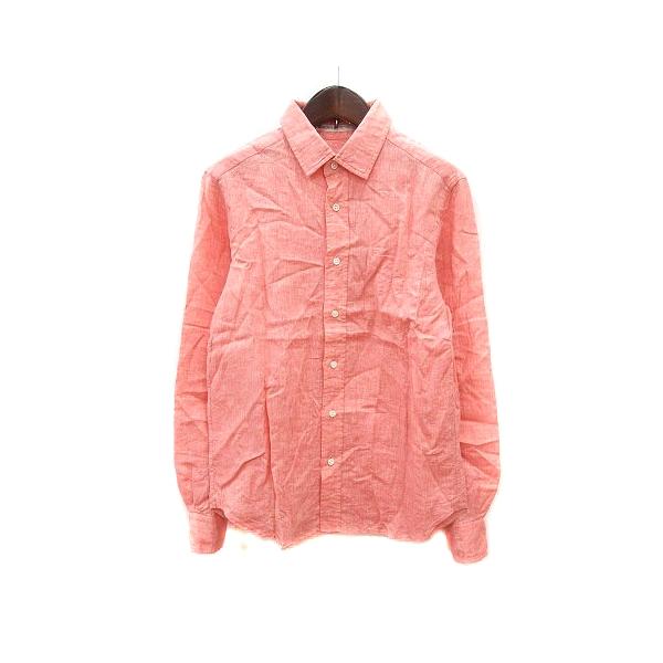 マカフィー MACPHEE トゥモローランド シャツ 長袖 麻 リネン 38 M 