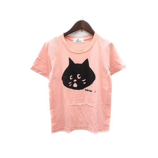 ネネット Ne-net にゃー カットソー Tシャツ クルーネック プリント