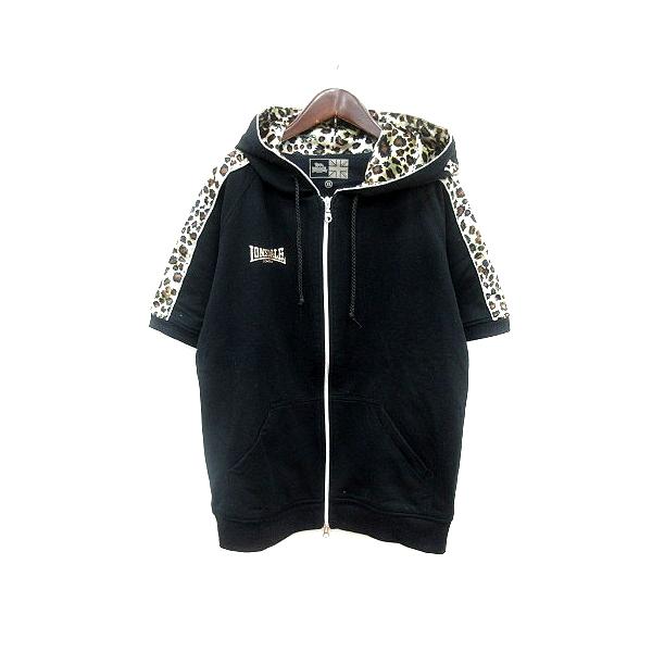 ロンズデール LONSDALE パーカー ジップアップ 総裏地 豹柄 レオパード