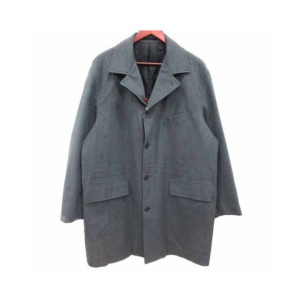 未使用品 ジュンココシノ JUNKO KOSHINO ジュンコクラシック JUNKO CLASSIC 中綿コート フェイクスエード 総裏地 L グレー /YK メンズ