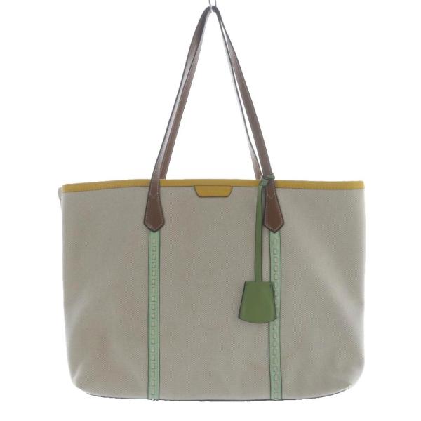 TORY BURCH トリーバーチ キャンバス トートバッグ ハンドバッグ ロゴ