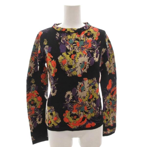 ETRO（エトロ） ニット セーター 38 マルチカラー 花柄 長袖 ラウンド