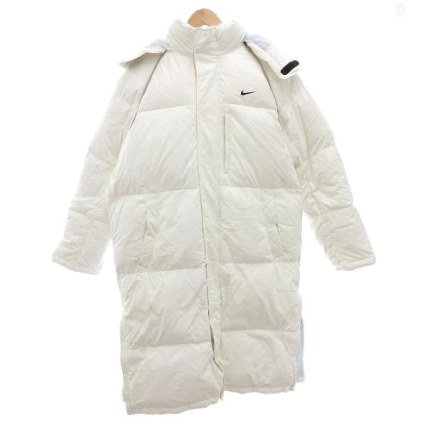 NIKE（ナイキ） ダウンコート ベンチコート L 白 ホワイト スタンド
