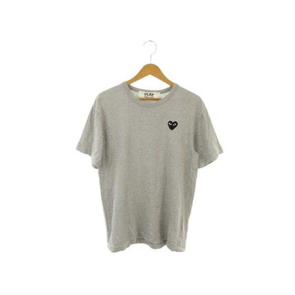 プレイコムデギャルソン PLAY COMME des GARCONS Tシャツ L グレー ハートロゴ 半袖 /AO21 ■GY62 メンズ