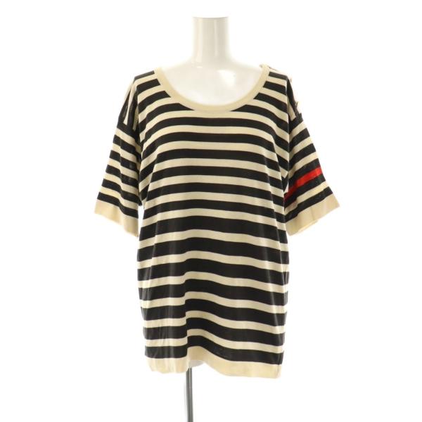 CHANEL（シャネル） ヴィンテージボーダーニット カットソー 半袖 36