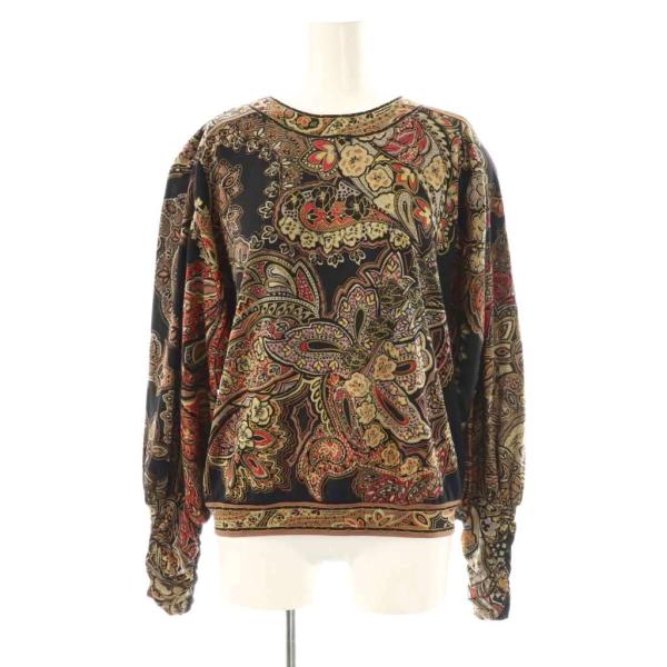 LEONARD 長袖ブラウス シルク40% ウール60% LEONARD（レオナール） トップス ブラウス 長袖 シルク混 M ブラック